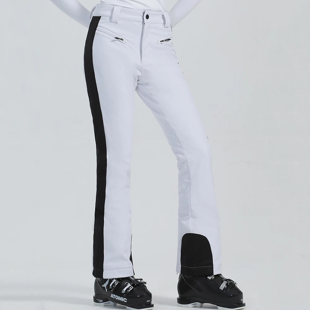 2025 Female Slim Skiing Winter New Waterproof Sweat Pants Mountain Ski Warm Snow Trousers Women High Elasticity Overalls