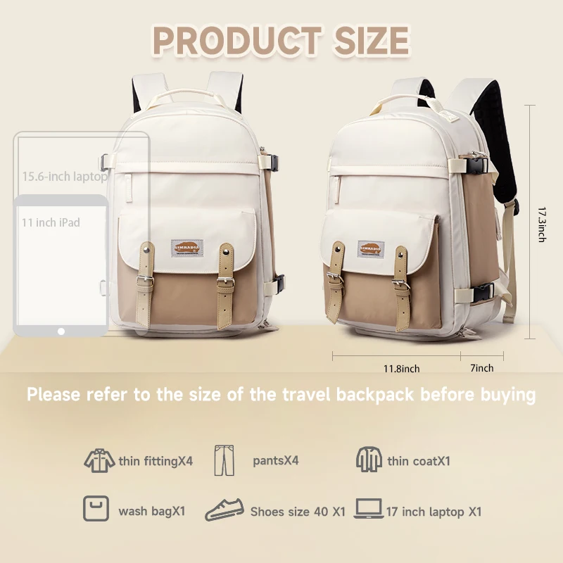 2024 Travel Backpack for Women, Carry On Backpack,Laptop Backpack Flight Approved, College Nurse Bag Casual Daypack for Weekend