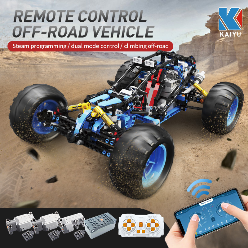 KeeYee World K96116 KAIYU Technical APP Remote Control Off-Road Vehicle Moter Power Bricks Building Blocks Program Toys Climb