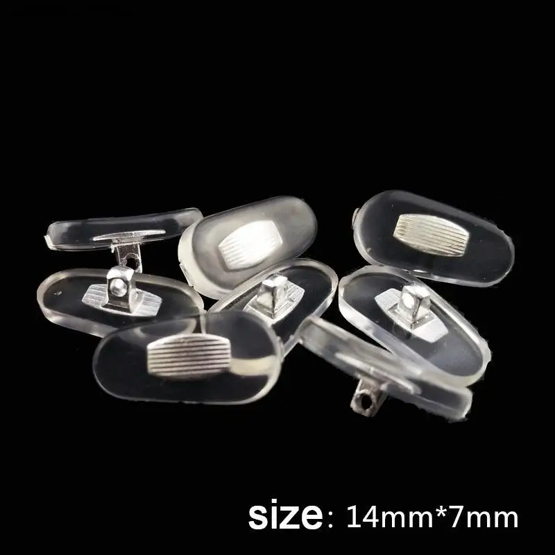 10 PCS Silicone Aviator Glasses Eyeglass Sunglasses Nose Pads 15*7mm