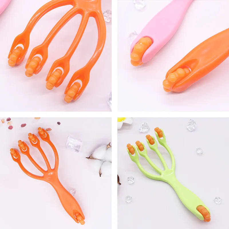 Four Wheel Ball Point Rolling Manual Massage for Waist Back Neck and Leg Head Massage for Beauty and Slimming Spa
