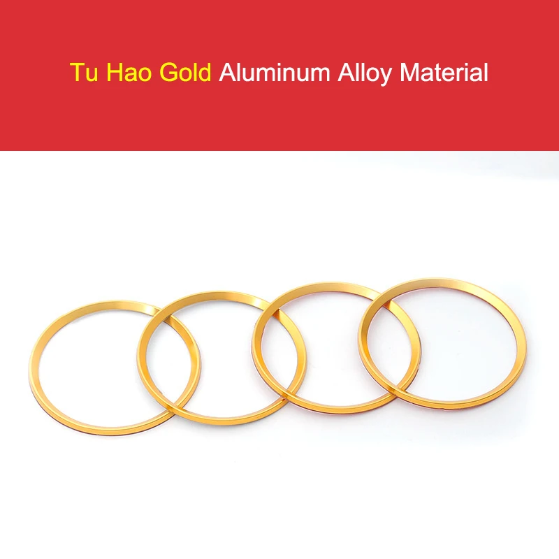 4pcs Car Modified Wheel Hub Decorative Circle Colorful Aluminum Alloy Ring Sticker For BMW M E90 E91 E92 E93 M3 E60 Car Styling