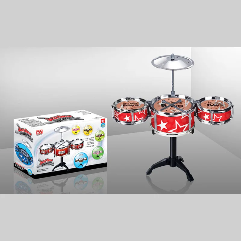 Gift Idea Children Toys Drum Set Boys Girls Play Music Develop Intelligence blue and red for choose + Free shipping