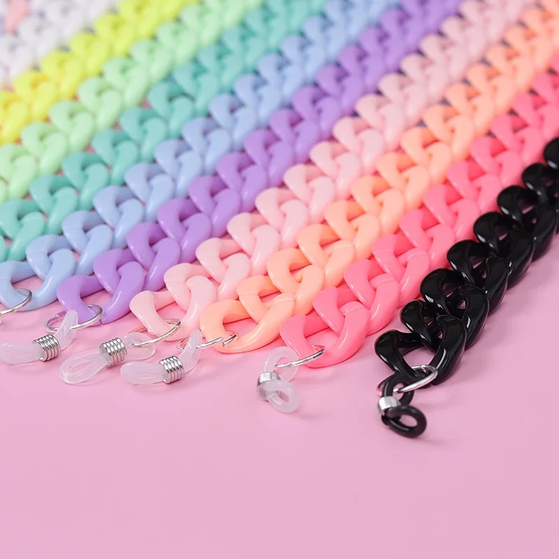 Acrylic Glasses Chain Women Designer Sunglasses Strap Hang Spectacle Cord Holder Anti-skid Reading Glasses Neck Strap Lanyards