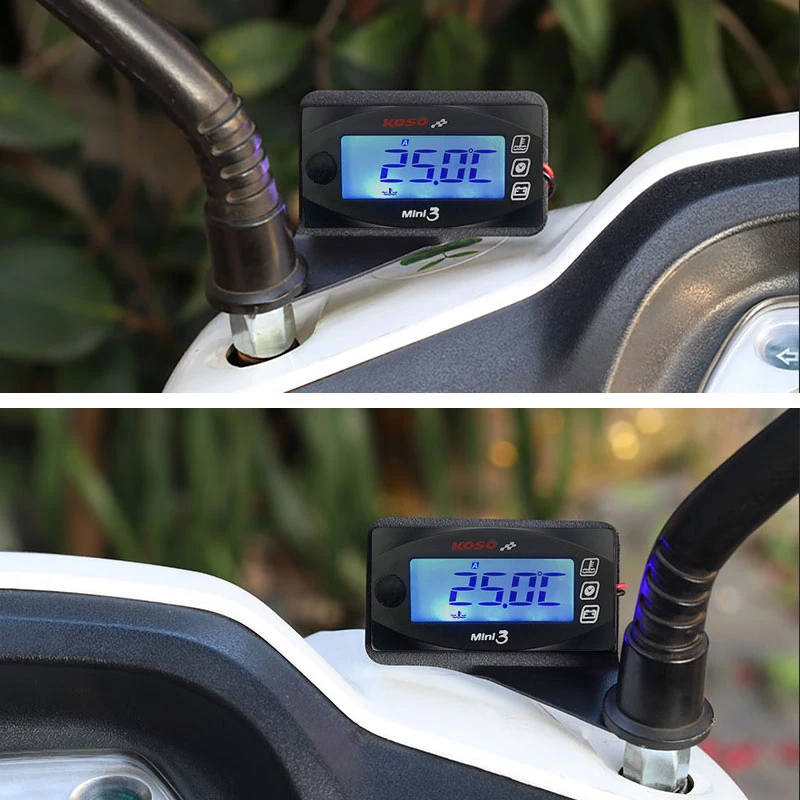 koso voltmeter cylinder head temperature Timer For cb500x nmax125 XMAX250 300 NMAX CB 400 Motorcycle thermometer