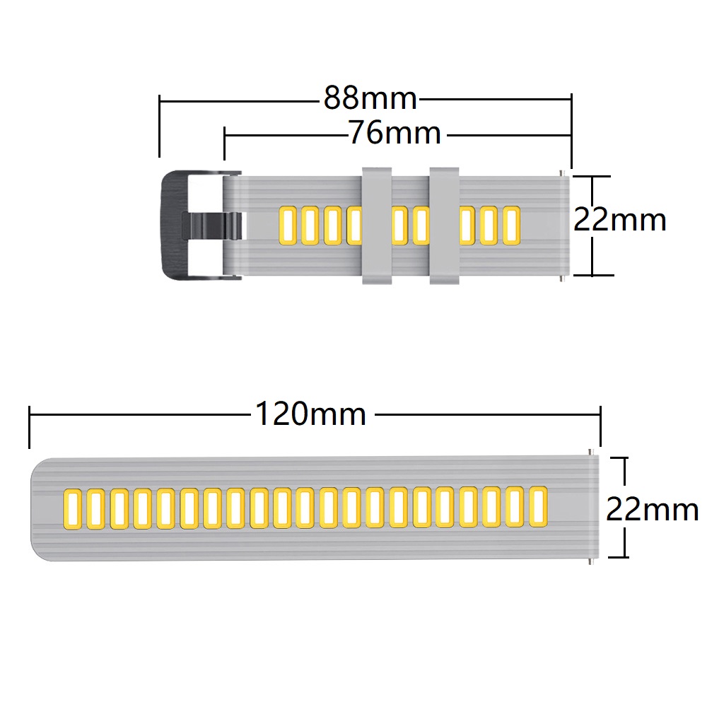 New 22mm High Quality Silicone Replaceable Straps For Realme Watch S/2/2 Pro Colorful Wristband Bracelet Watchbands Band Correa