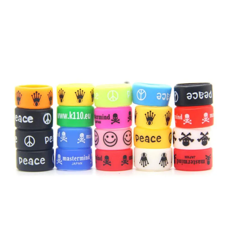Silicone Rubber Band Decorative Band 18mm For Butterfly knife Mini Fishing Rod Silicone Handle Band Anti Slip O-shaped Ring