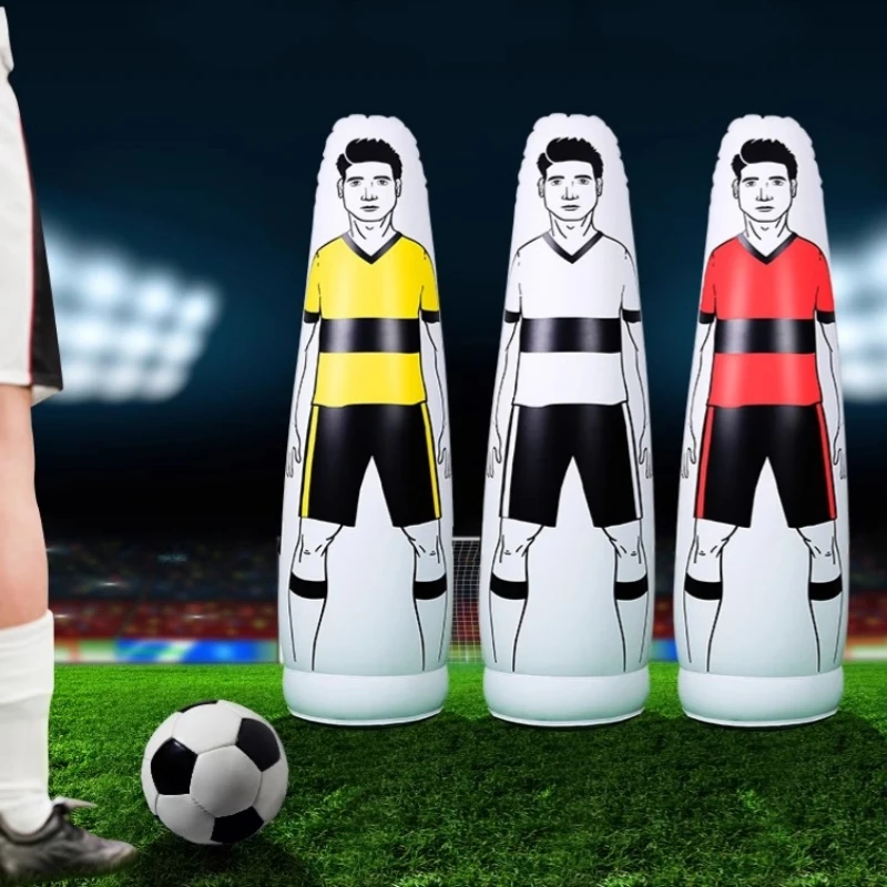 1.6/1.75m Adult Inflatable Football Training Goal Keeper Soccer Training Dummy Tool PVC Inflatable Wall Kick Defender