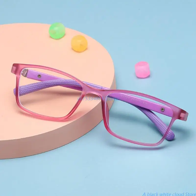 1pc Kids Anti Blue Light Blocking Glasses Children Optical Frame Eyeglasses Boys Girls Computer Transparent Eyewears