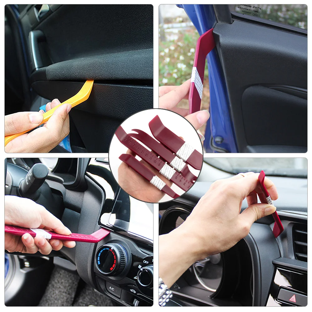 Auto Door Clip Panel Trim Removal Tools Kit Car Plastic Dismantlers Car Interior Disassembly Kit Automotive Tool Pry Set