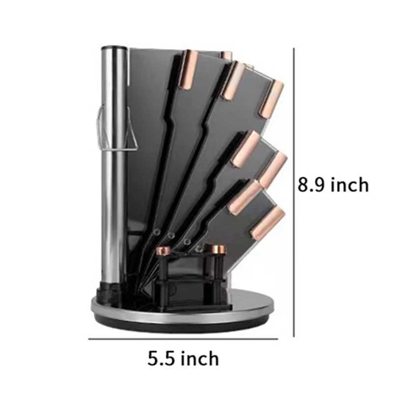9-piece kitchen knife set with electroplated handle switch chair kitchen knife kitchen knife X241102