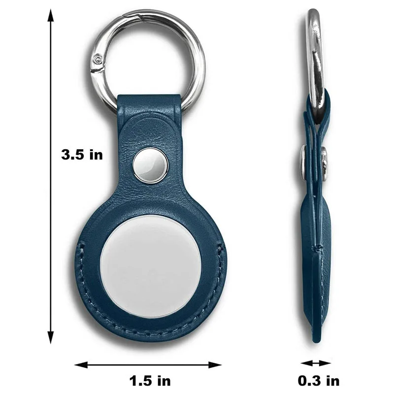 For Apple Airtags Case Leather Keychain Protective For Airtag Tracker Locator Device Anti-lost For airtag air tag Case llavero