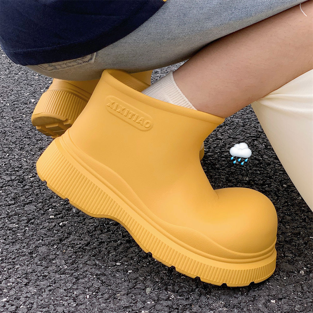 Rain Boots Women Garden Galoshes Waterproof Rubber Boot Female Non-slip Rainshoes Fishing Water Shoes Botas Lluvia Mujer