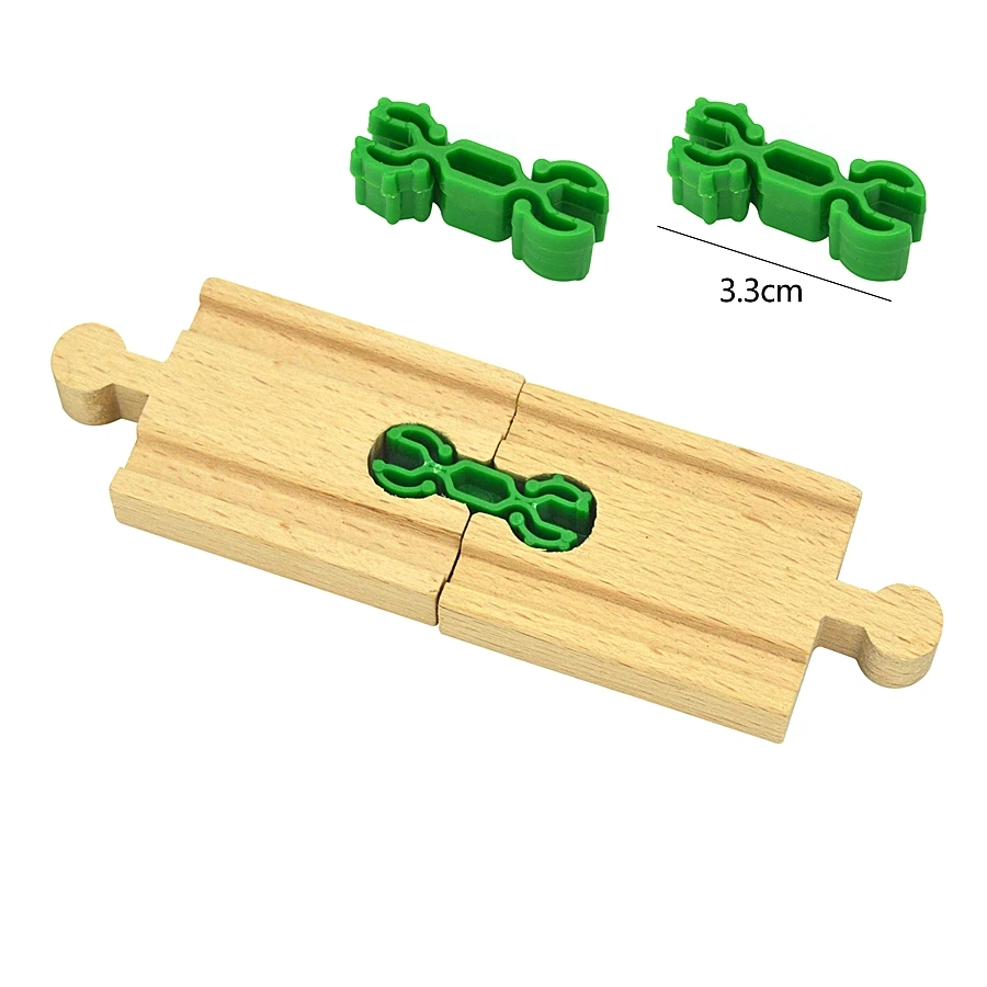 Railway Connect Fixer Train Set Accessories Connector Holder Fit Biro Wooden Track Toys Educational Diecast
