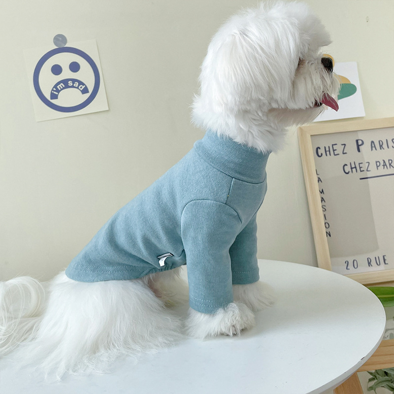 New Luxury Teddy Small Dog Cat Home Apparel for Spring Autumn Winter Letter Print Pet Sweatshirt Dog Clothes