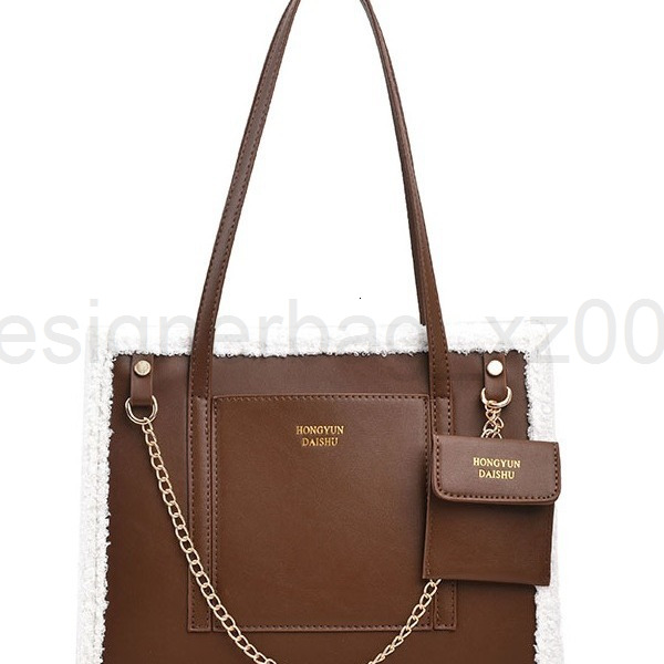 Classic Designer Bag Fashion 10a Top Woman Handbagevening Bags Autumn and Winter New Plush Fringed Tote for Women Versatile Shoulder Texture Contrasti