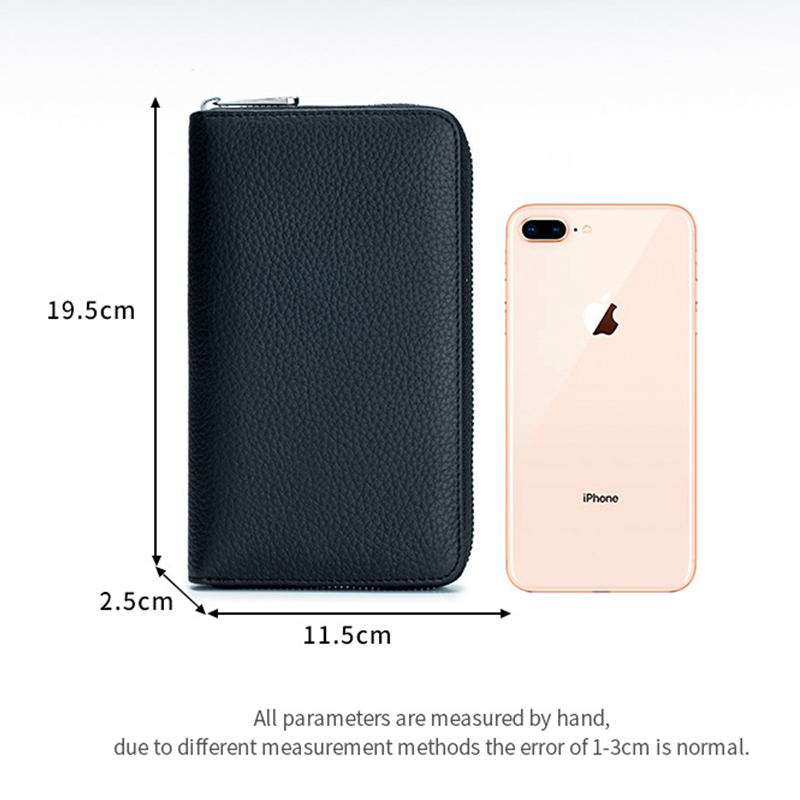 New Genuine Leather Women's Wallets Versatile Passport Holder Cover Holders for Checkbooks Men Bankbook Credit Cards Wallet Rfid