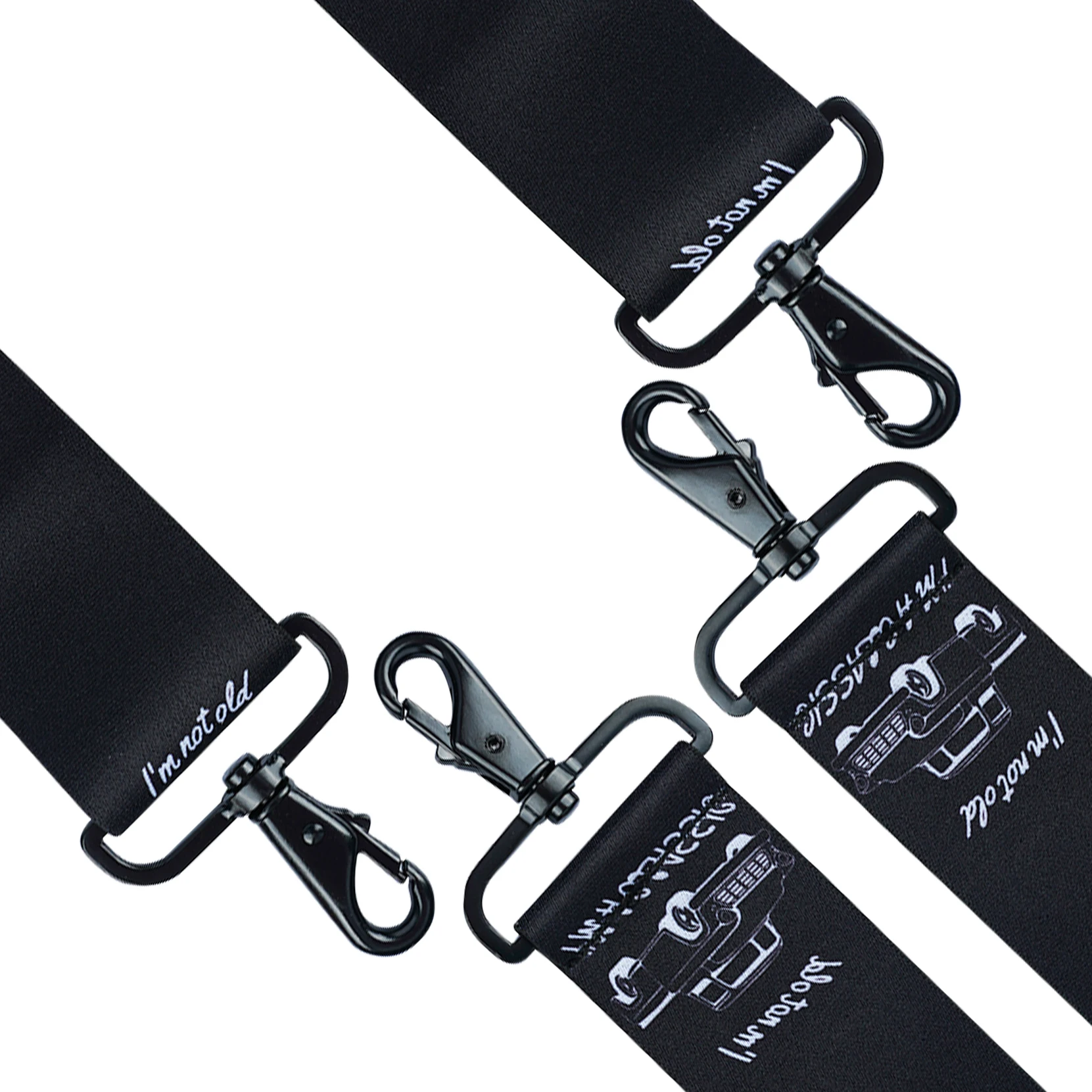 Men's Braces 2 Inch with 4 Hook-Clips for Trousers Vintage Suspenders Braces for Men Heavy Duty Adjustable Elastic X Shape