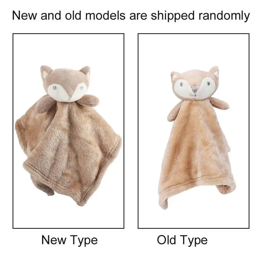 Baby Towel Infant Animal Soothe Appease Towel Soft Soothe Towel Cat Bear Fox Stuffed Comforting Toys Gift