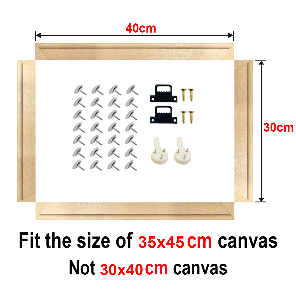 30x40cm for 35x45cm Canvas Pictures Wooden Diamond Painting Wall Picture Poster Photo Frame Home Decor H260306