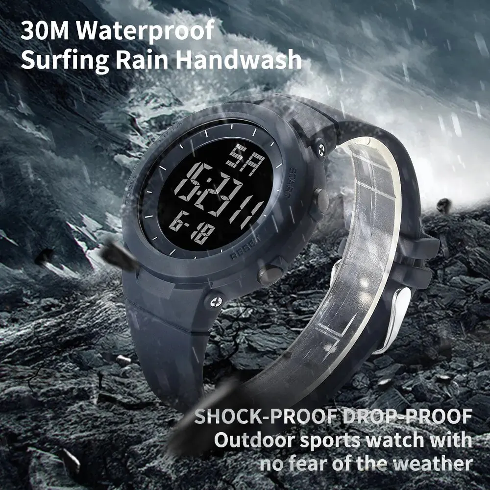 READ Digital Watch for Boys and Girls, Waterproof Watch,LED Easy to Read Stopwatch Alarm Multifunctional Outdoor Student Watch