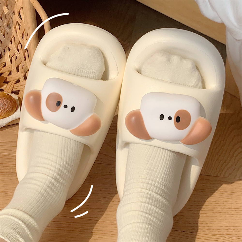 2024 New Slippers for women Summer Shoes Cute cute puppy dog slippers Indoor Street Sandals for girls Beach shower slide