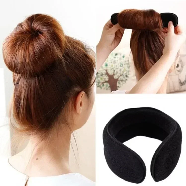 Sponge Plastic Loop Curly Hair Maker Hair Scrunchie Headband Twist Donut Bun Curler Braiders Hairbands Hairs Styling Tools