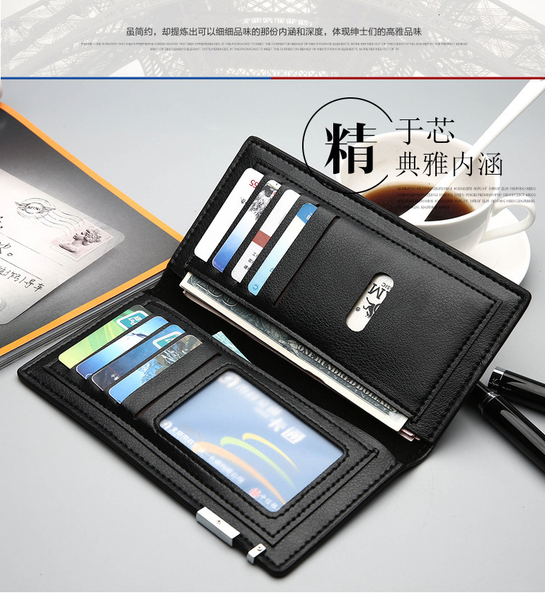 Yingfei Kangaroo Straight Long with Imprintable Handheld Men's Wallet