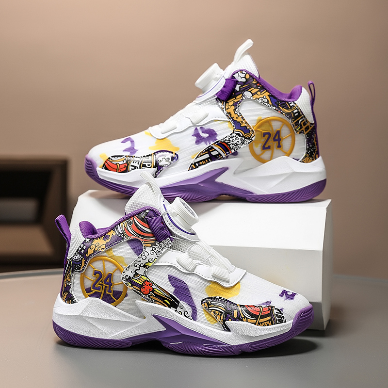 New Boys Brand Basketball Shoes for Kids Sneakers Thick Sole Non-slip Children Sports Shoes Child Boy Girl Shoes Basket Enfant
