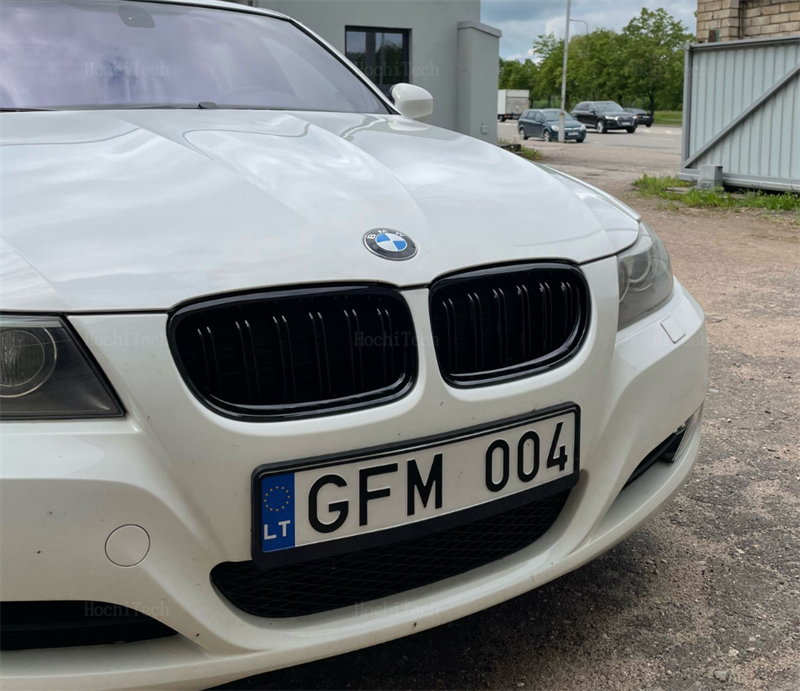 2Pcs Style Gloss Black Front Kidney Double Slat Grill Grille for 3 Series E90 E91 LCi 2009 2010 2011 2012 Car Styling