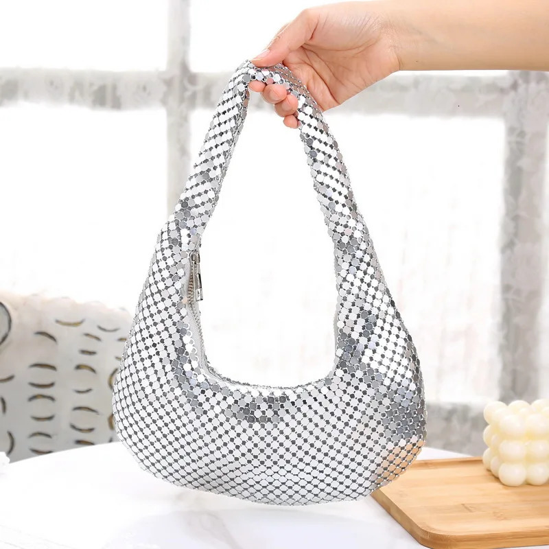 Soft womens evening bag zipper glitter small clutch womens party wedding handbag wallet 241031