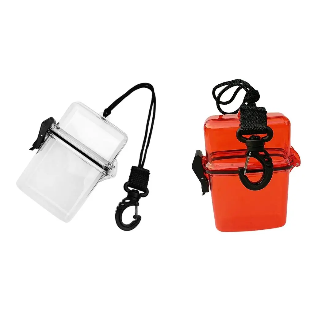 Diving Kayaking Waterproof Dry Accessories Container Case & Rope, Clip for Money, ID Cards,, Keys