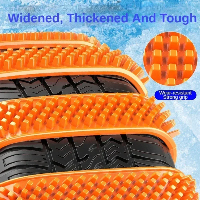 2/8Pcs Snow Auto Tire Wheels Anti Skid Chains For Truck SUV Winter Outdoo Car Tires Accessories