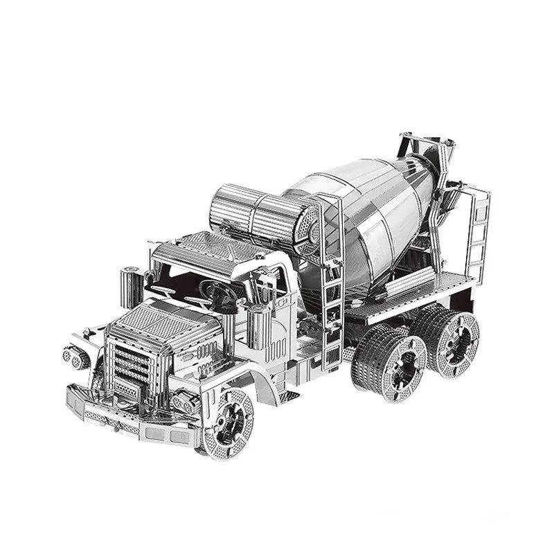IRON STAR 3D Metal Puzzle kit CEMENT MIXER Engineering Vehicle Assembly Model DIY 3D Laser Cut Model Toy Gifts for adult