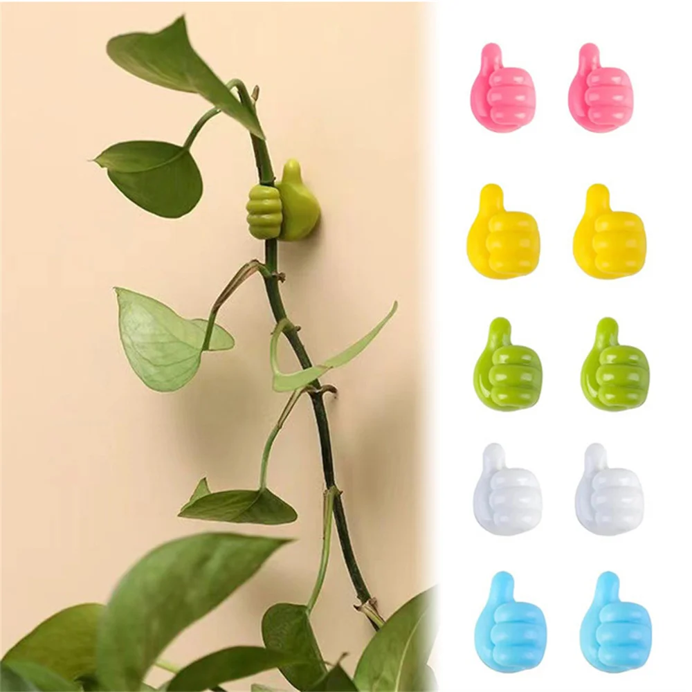 4PCS Self Adhesive Hand-shaped Rubber Holder Glasses Cable Power Cord Charging Line Mini Hook Car Organizer Gadget Decorations