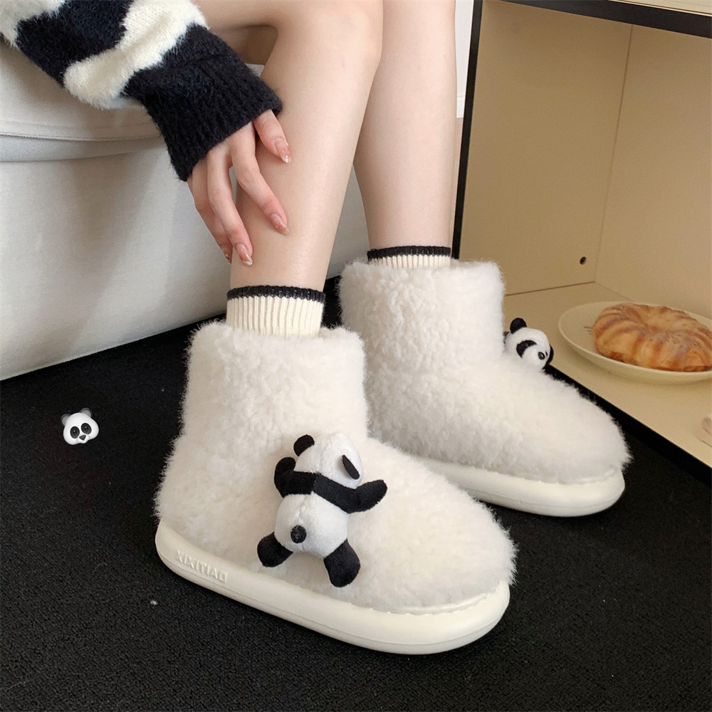 Boots Fashion Planky Bear soft platform casual slippers Classic mini boots Super Snow boots short medium platform warm shoes Sheepskin chestnut outdoo
