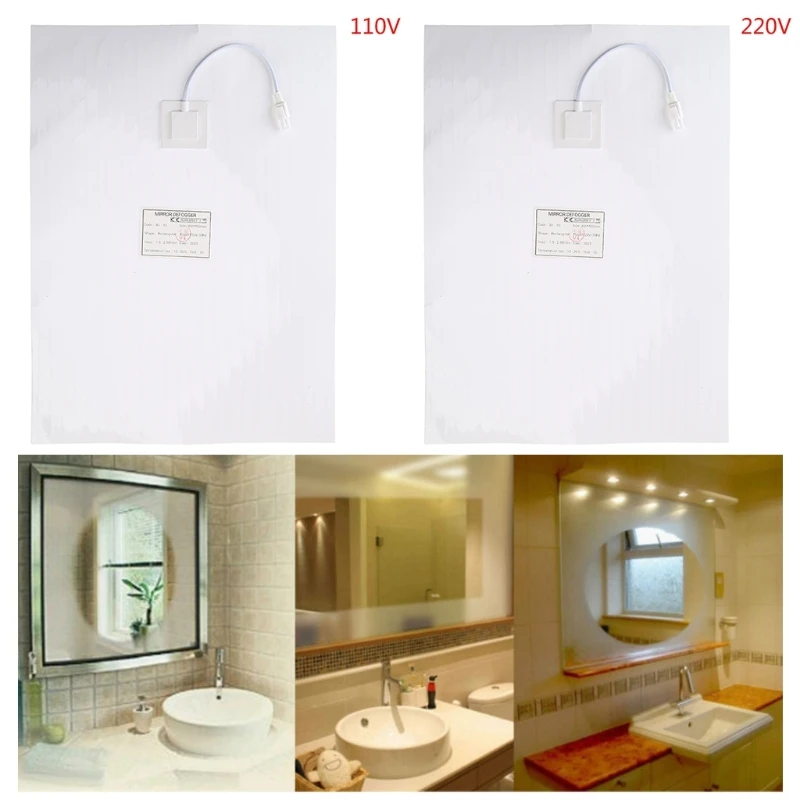 Bathroom Shower Mirror Protective Film Anti Fog new Window 2025 Electronic Heating Film for Shower Room Mirror