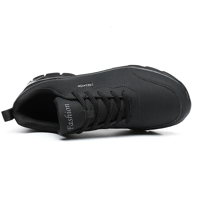 Walking Leather Waterproof Athletic Sneakers Wear-resistant Men Running Sport Shoes Zapatillas Deportivos Hombre 68642