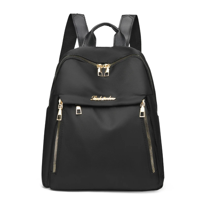Black Large Capacity Backpacks Travel Bag Solid Harajuku Student Schoolbag Backpack Unisex Bags High Street