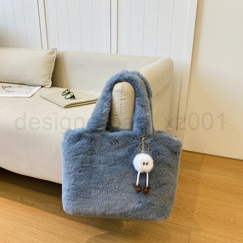 Classic Designer Bag Fashion 10a Top Woman Handbagevening Bags Winter New Fur Womens Large Capacity Single Shoulder Armpit Hand-held Tote Plush Trend
