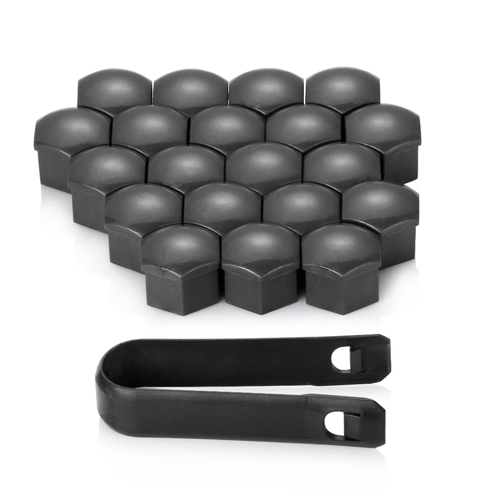 20Pcs Wheel Lug Bolt Nut Cover Caps For Audi Skoda 17mm Hex Head Bolts Car Styling Auto Accessories 321601173A