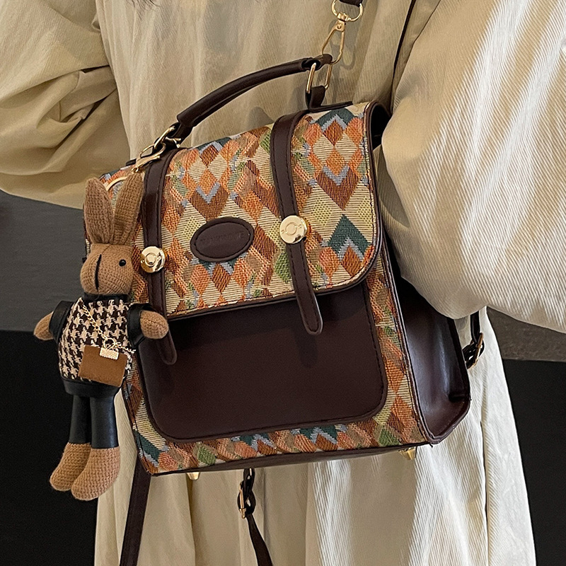 Luxury niche backpack women 2024 new crossbody bag for women, stylish and versatile single shoulder handbag #20 c0c52