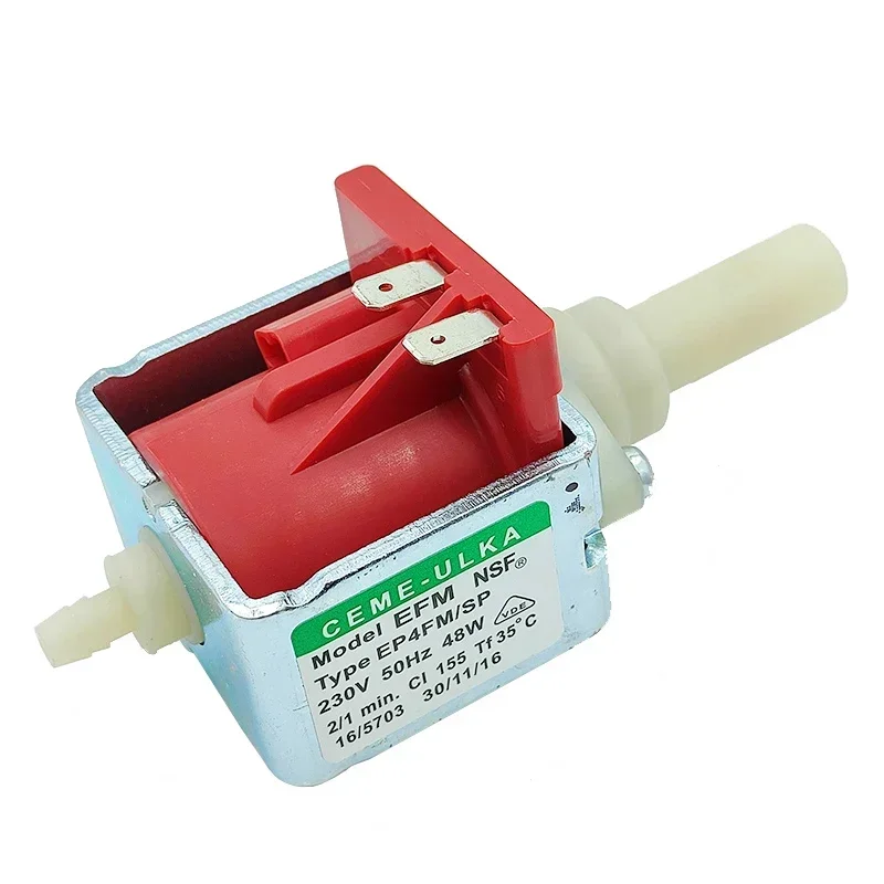 Italy EP4 AC 230V 48W Mini Electromagnetic Pump Coffee Machine Water Pump Plunger Pump High Pressure Flow 50 cc/min