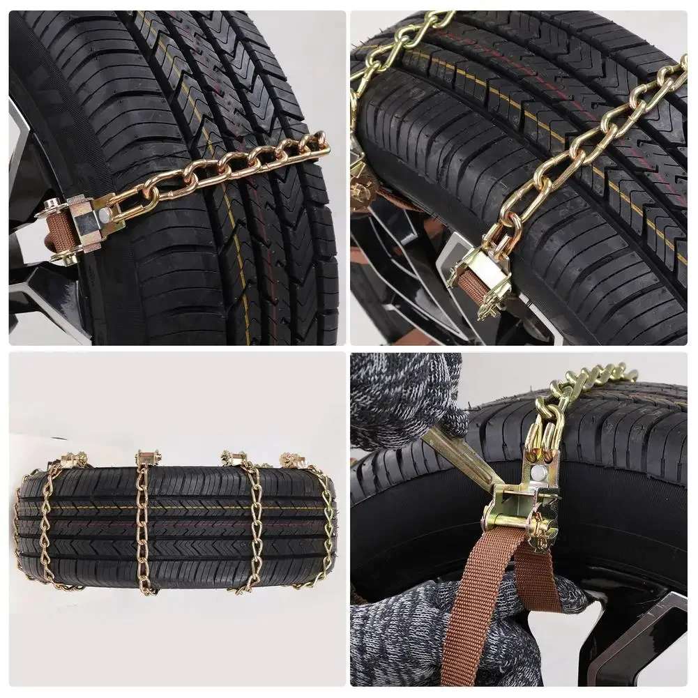 10pcs 8pcs Automatic Tightening Car Winter Manganese Steel Tires Snow Chain Jeeps Renegade Spikes For Tire