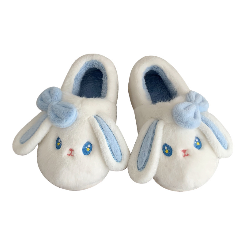 Slippers Personality Cute Bunny fun cute slippers for women girls Fashion Kawaii Fluffy winter warm women's slippers