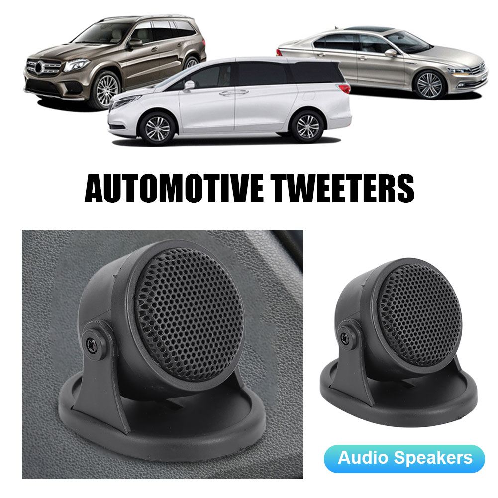 2PCS Universal Mini Dome Tweeter Speaker Car Horn Sound Car Hi-Fi Audio Loud Super Power Audio Sound for Vehicle SUV Auto