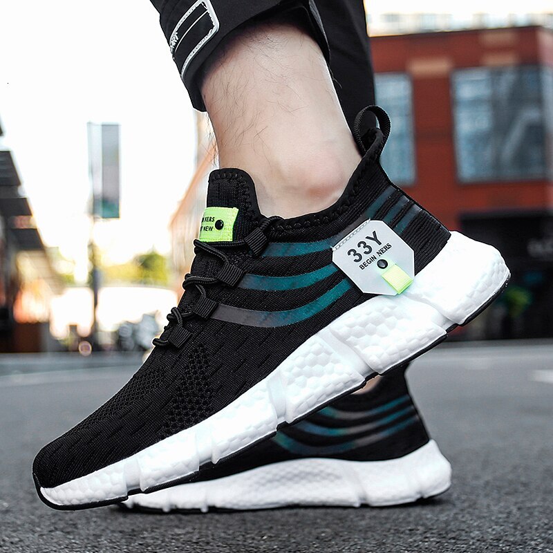 Men Breathable Classic Running Sneakers for Man Outdoor Light Comfortable Mesh Shoes Slip on Walking ShoesTenis Women 9c6b6