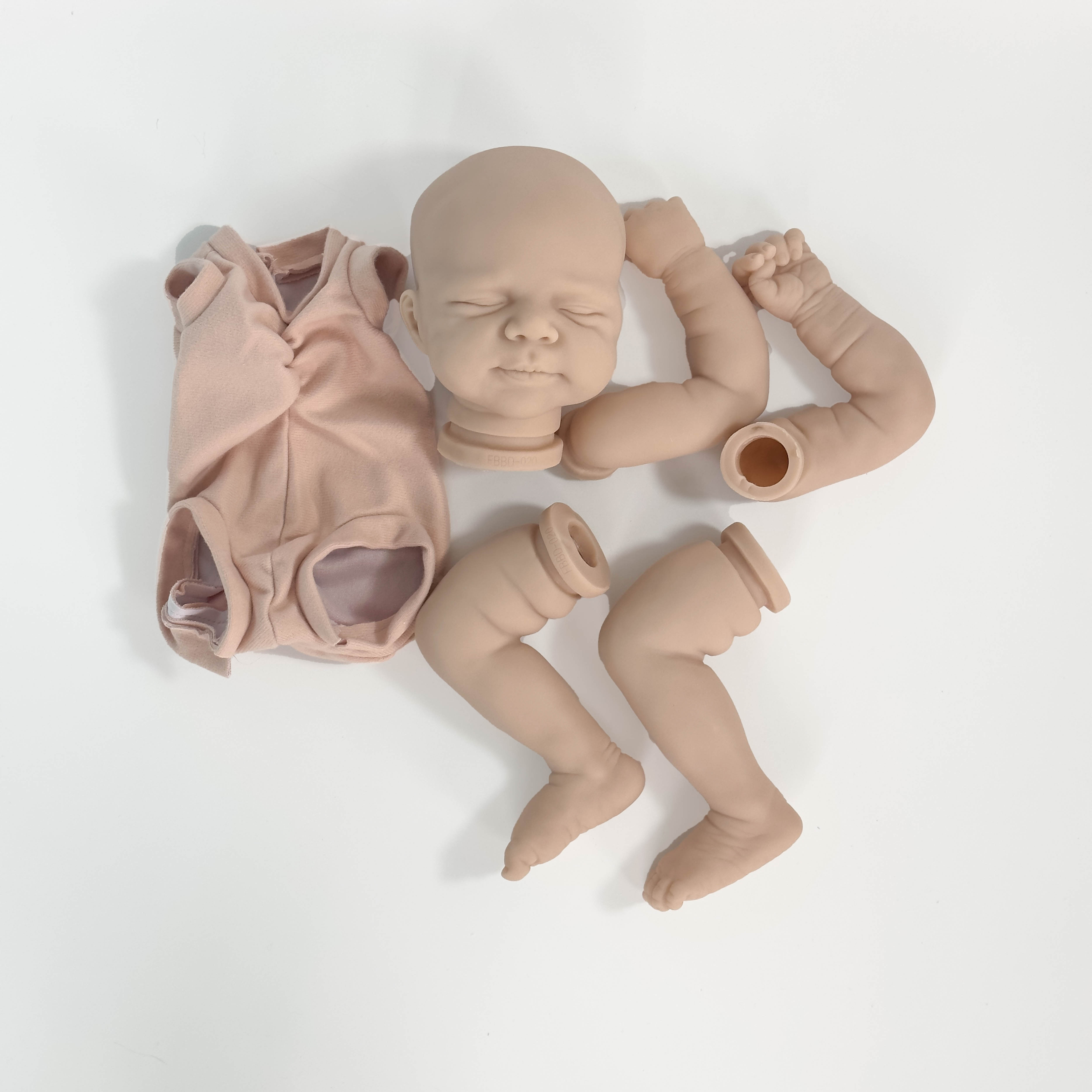 NPK 19inch Newborn Baby Reborn Doll Kit Baby Pascle Lifelike Soft Touch Fresh color Unfinished Doll Parts