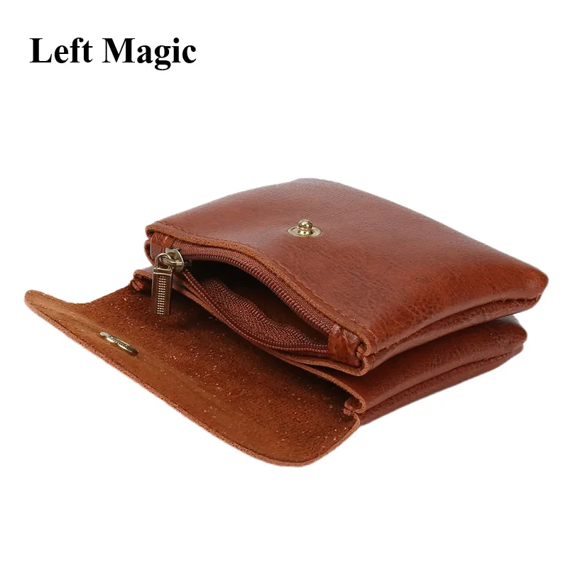 Card and Coin Carrier Magic Tricks Coin Card Storage Bag Deck Guard Magia Magician Retro Style Accessories Illusions Magie Props