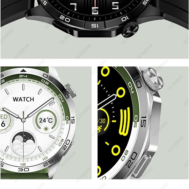 GT4 Smart Watch Men Women AMOLED NFC Compass Smartwatch Heart Rate Monitor Bluetooth Calls Sport Watch GT4 46mm for Android IOS